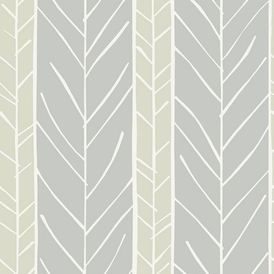 Brewster Wallcovering Lottie Grey Stripe Wallpaper Grey