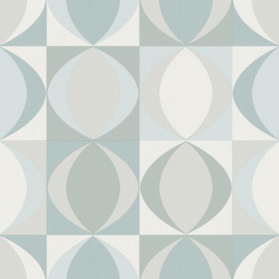 Brewster Wallcovering Archer Light Blue Linen Geometric Wallpaper Light Blue