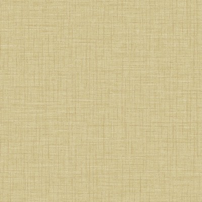 Brewster Wallcovering Jocelyn Yellow Faux Linen Wallpaper Yellow