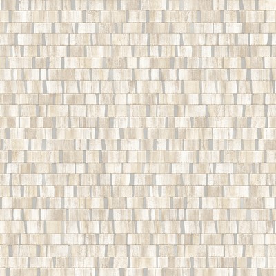 Brewster Wallcovering Dobby Cream Geometric Wallpaper Cream
