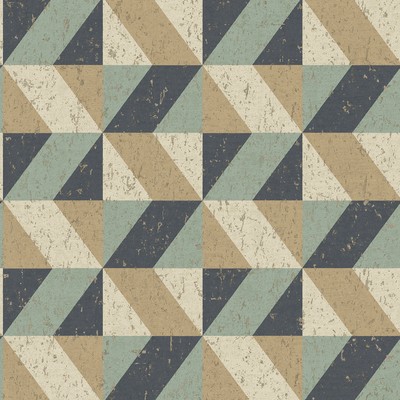 Brewster Wallcovering Cerium Multicolor Concrete Geometric Wallpaper Multicolor