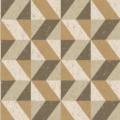 Brewster Wallcovering Cerium Light Brown Concrete Geometric Wallpaper Light Brown