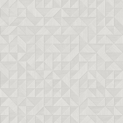Brewster Wallcovering Gallerie Light Grey Geometric Wood Wallpaper Light Grey