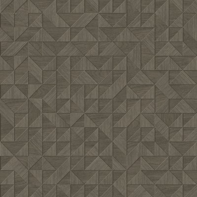 Brewster Wallcovering Gallerie Taupe Geometric Wood Wallpaper Taupe