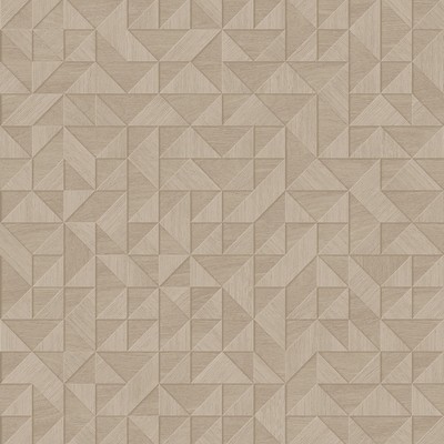 Brewster Wallcovering Gallerie Beige Geometric Wood Wallpaper Beige