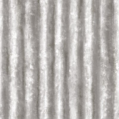Brewster Wallcovering Kirkland Silver Corrugated Metal Wallpaper Silver