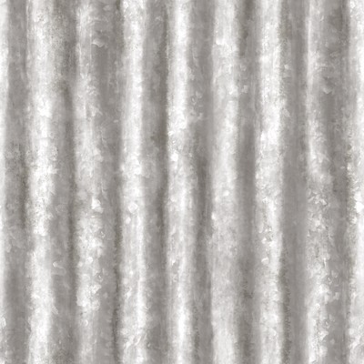 Brewster Wallcovering Kirkland Silver Corrugated Metal Wallpaper Silver