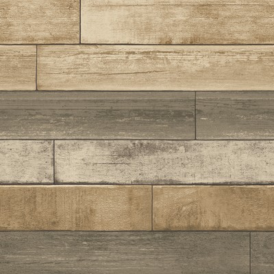 Brewster Wallcovering Porter Wheat Weathered Plank Wallpaper Wheat