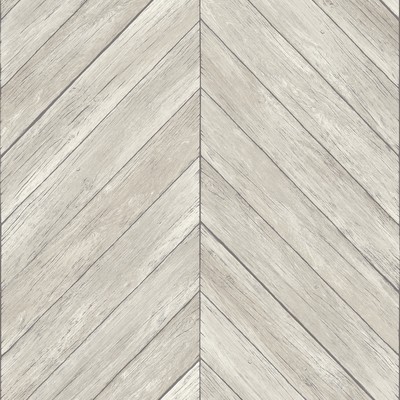 Brewster Wallcovering Parisian Light Grey Parquet Wallpaper Light Grey