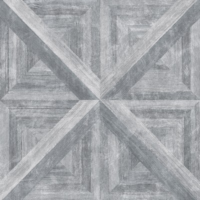 Brewster Wallcovering Carriage House Grey Geometric Wood Wallpaper Grey
