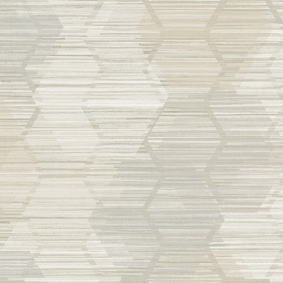 Brewster Wallcovering Jabari Beige Geometric Faux Grasscloth Wallpaper Beige
