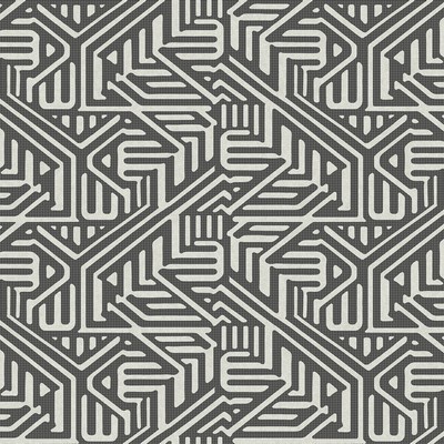Brewster Wallcovering Nambiti Black Geometric Wallpaper Black