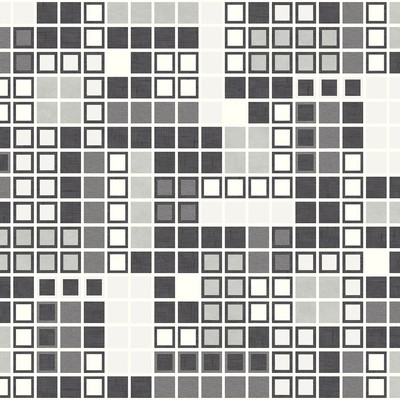 Brewster Wallcovering Bantry Black Geometric Wallpaper Black