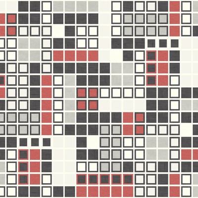 Brewster Wallcovering Bantry Red Geometric Wallpaper Red