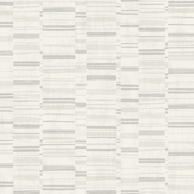 Brewster Wallcovering Fresnaye Light Grey Linen Stripe Wallpaper Light Grey