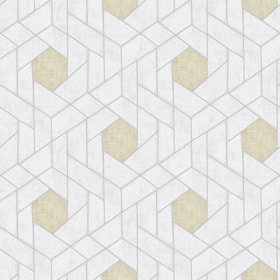 Brewster Wallcovering Granada Silver Geometric Wallpaper Silver