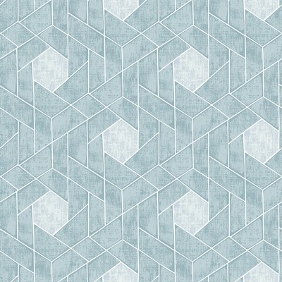 Brewster Wallcovering Granada Aqua Geometric Wallpaper Aqua