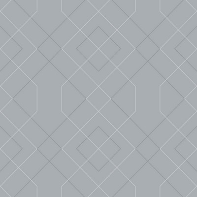 Brewster Wallcovering Ballard Pewter Geometric Wallpaper Pewter