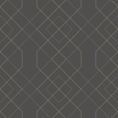 Brewster Wallcovering Ballard Grey Geometric Wallpaper Grey