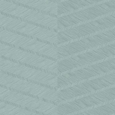 Brewster Wallcovering Aspen Aqua Chevron Wallpaper Aqua