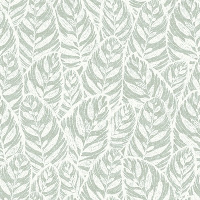 Brewster Wallcovering Del Mar Sage Leaf Wallpaper Sage