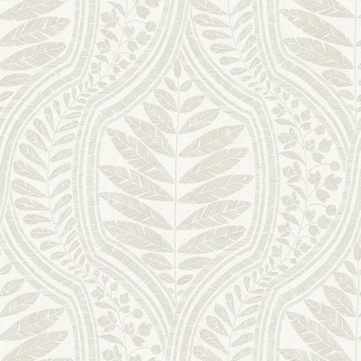 Brewster Wallcovering Juno Beige Ogee Wallpaper Beige