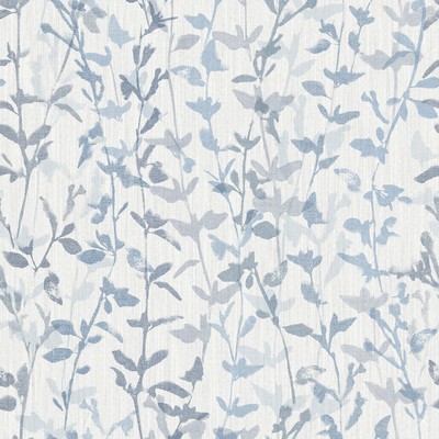 Brewster Wallcovering Thea Blue Floral Trail Wallpaper Blue