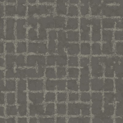 Brewster Wallcovering Shea Charcoal Distressed Geometric Wallpaper Charcoal