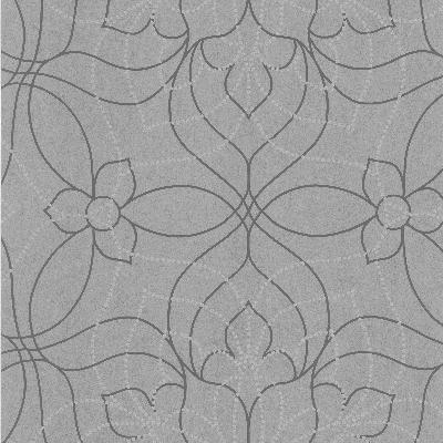 Brewster Wallcovering Charlotte Grey Modern Floral Grey