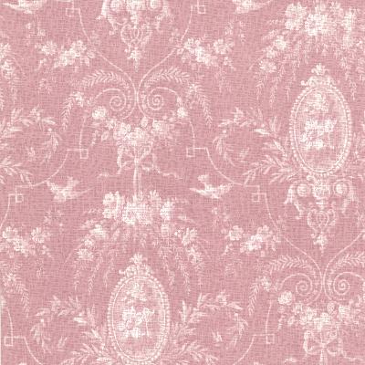 Brewster Wallcovering Flourish Pink Cameo Fleur Pink