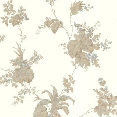 Brewster Wallcovering Frond Taupe Leaf Trail Taupe