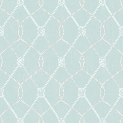 Brewster Wallcovering Tradewinds Aqua Trellis Wallpaper Aqua