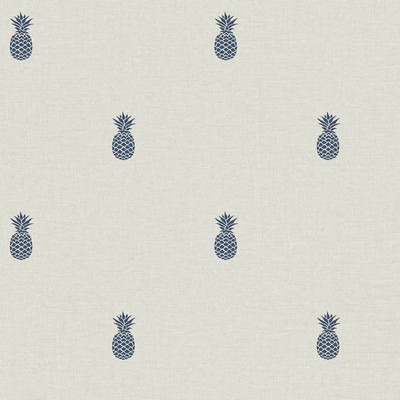 Brewster Wallcovering Southern Charm Navy Pineapple Wallpaper Navy