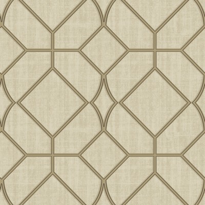 Brewster Wallcovering Washington Square Beige Trellis Wallpaper Beige