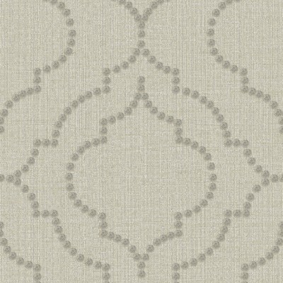Brewster Wallcovering Chelsea Taupe Quatrefoil Wallpaper Taupe