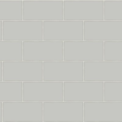 Brewster Wallcovering Freedom Grey Subway Tile Wallpaper Grey