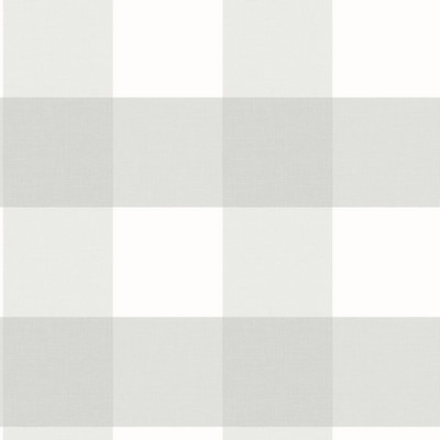 Brewster Wallcovering Selah Light Grey Gingham Wallpaper Light Grey