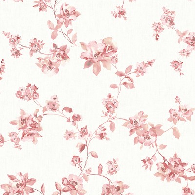 Brewster Wallcovering Cyrus Rose Floral Wallpaper Rose