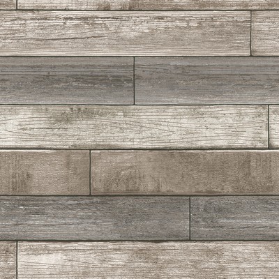 Brewster Wallcovering Emory Multicolor Reclaimed Wood Plank Wallpaper Multicolor