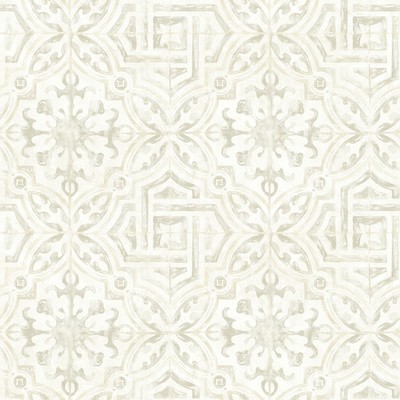 Brewster Wallcovering Sonoma Grey Spanish Tile Wallpaper Grey
