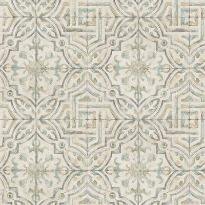 Brewster Wallcovering Sonoma Olive Spanish Tile Wallpaper Olive