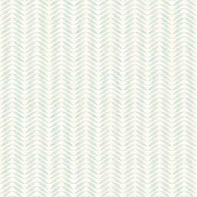 Brewster Wallcovering Espalier Teal Chevron Stripe Wallpaper Teal