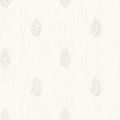 Brewster Wallcovering Vista Grey Leaf Wallpaper Grey