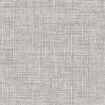 Brewster Wallcovering Mendocino Grey Linen Wallpaper Grey