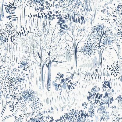 Brewster Wallcovering Walden Navy Forest Wallpaper Navy