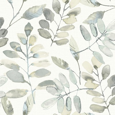 Brewster Wallcovering Pinnate Grey Leaves Wallpaper Grey