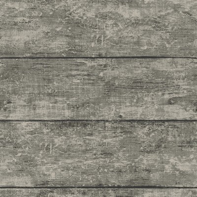 Brewster Wallcovering Cabin Charcoal Wood Planks Wallpaper Charcoal