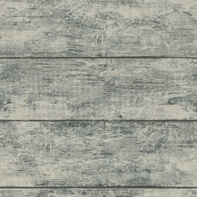 Brewster Wallcovering Cabin Teal Wood Planks Wallpaper Teal