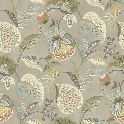 Brewster Wallcovering Bohemian Taupe Jacobean Wallpaper Taupe