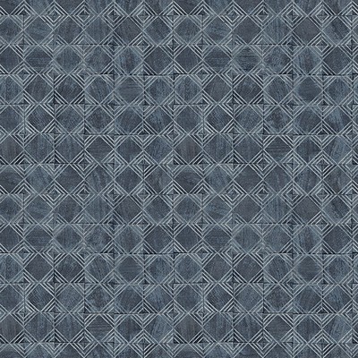 Brewster Wallcovering Button Block Navy Geometric Wallpaper Navy